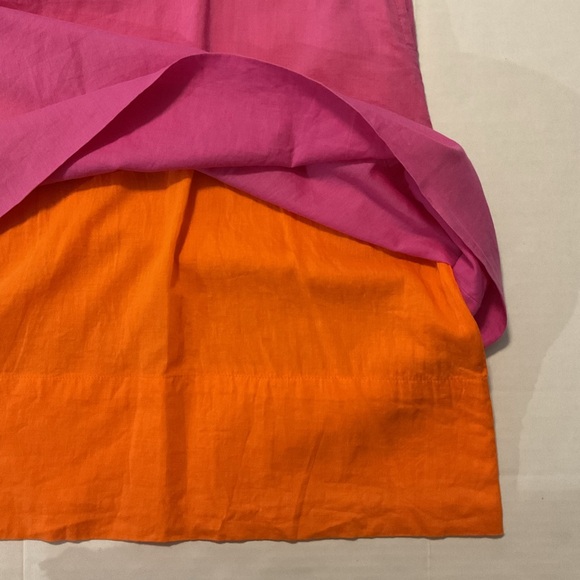 Gretchen Scott Shift Dress Sleeveless Pink-Orange - Picture 6 of 9